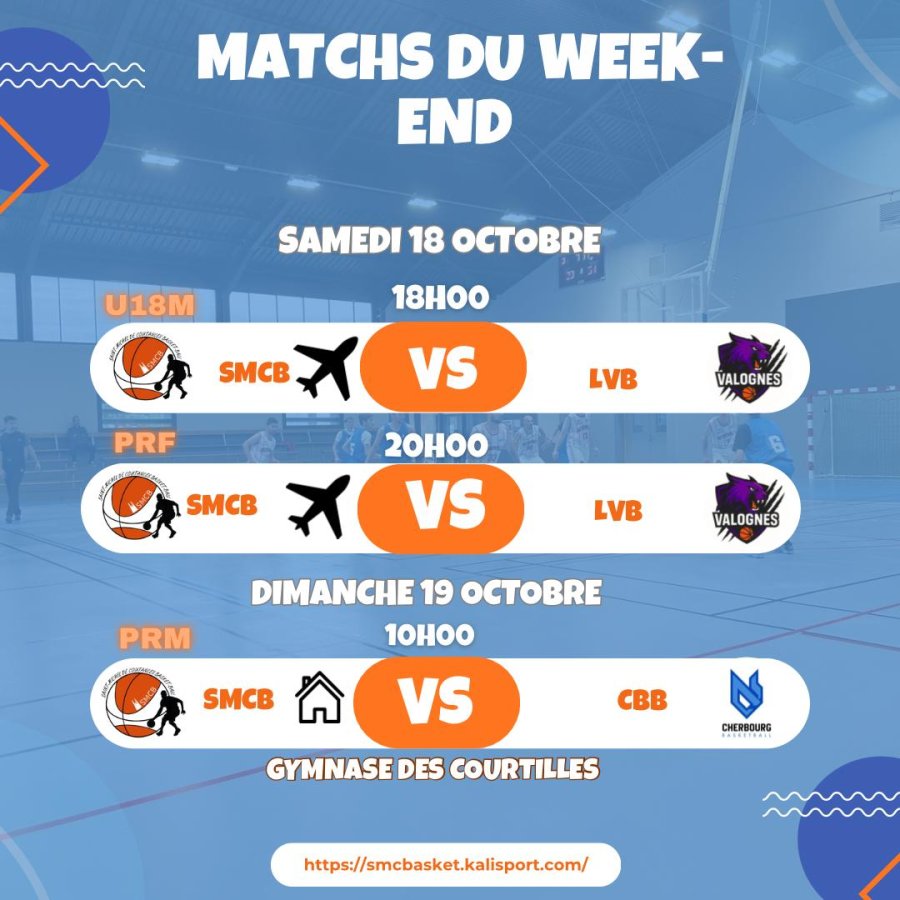 Matchs du 19-20/10/2025